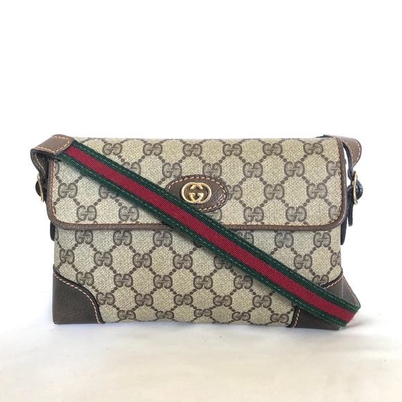Gucci Handbags - Gucci VINTAGE SMALL GG SUPREME WEB SHOULDER BAG